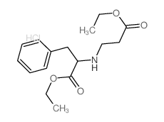 ethyl 2-(2-ethoxycarbonylethylamino)-3-phenyl-propanoate结构式