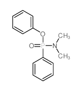 N-methyl-N-(phenoxy-phenyl-phosphoryl)methanamine结构式