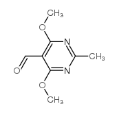 5-Pyrimidinecarboxaldehyde, 4,6-dimethoxy-2-methyl- (9CI) structure