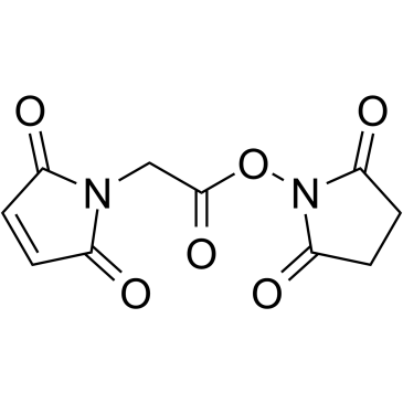 马来酰亚胺基乙酸N-琥珀酰亚胺酯结构式