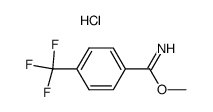 4-三氟甲基苯甲亚氨酸甲酯盐酸盐结构式