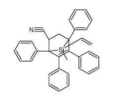 7-Vinyl-7-methyl-1,4,5,6-tetraphenyl-7-silabicyclo[2.2.1]hept-5-ene-2-carbonitrile Structure