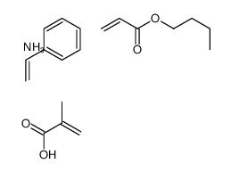 2-甲基-2-丙烯酸与2-丙烯酸丁酯和苯乙烯的聚合物铵盐结构式