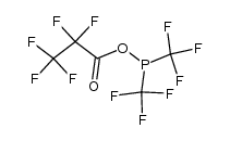 bis(trifluoromethyl)phosphinous pentafluoropropionic anhydride Structure