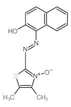 2-Naphthalenol,1-[2-(4,5-dimethyl-3-oxido-2-thiazolyl)diazenyl]- Structure