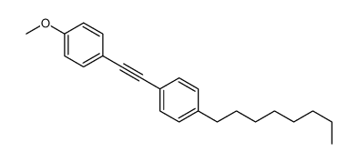 1-methoxy-4-[2-(4-octylphenyl)ethynyl]benzene结构式