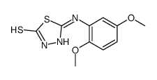 5-(2,5-dimethoxyanilino)-3H-1,3,4-thiadiazole-2-thione Structure