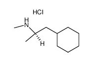(R)-2-methylamino-1-cyclohexyl-propane, hydrochloride Structure