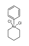1,1-dichloro-1-phenyl-1λ5-arsinane结构式