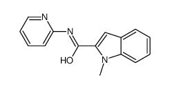 1-methyl-N-pyridin-2-ylindole-2-carboxamide结构式