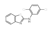 N-(2,5-dichlorophenyl)benzothiazol-2-amine Structure