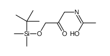 N-[3-[tert-butyl(dimethyl)silyl]oxy-2-oxopropyl]acetamide结构式