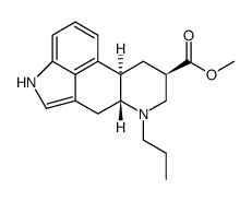 methyl (6aR,9R,10aR)-7-propyl-4,6,6a,7,8,9,10,10a-octahydroindolo[4,3-fg]quinoline-9-carboxylate结构式