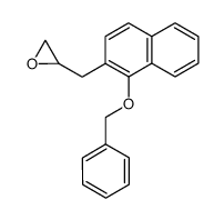 2-((1-(benzyloxy)naphthalen-2-yl)methyl)oxirane结构式