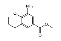 methyl 3-amino-4-methoxy-5-propylbenzoate结构式