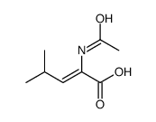 2-acetamido-4-methylpent-2-enoic acid Structure
