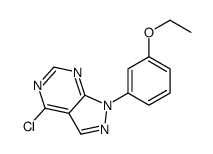 4-chloro-1-(3-ethoxyphenyl)pyrazolo[3,4-d]pyrimidine结构式