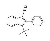 1-tert-Butyl-2-phenyl-3-cyanoinden结构式