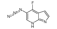 5-叠氮基-4-氟-1H-吡咯并[2,3-B]吡啶结构式