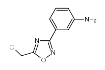 3-(5-氯甲基-[1,2,4]噁二唑-3-基)-苯胺结构式