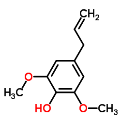 4-烯丙基-2,6-二甲氧基苯酚结构式