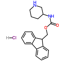 3-N-Fmoc-氨基哌啶盐酸盐结构式