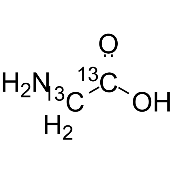 甘氨酸-13C2结构式