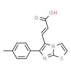 3-(6-P-TOLYLIMIDAZO[2,1-B]THIAZOL-5-YL)ACRYLICACID结构式