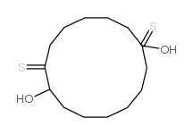1,8-Dihydroxy-2,8-dithiocyclotetradecane Structure