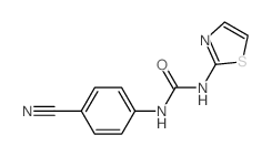 Urea, N-(4-cyanophenyl)-N-2-thiazolyl- Structure