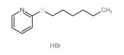 Pyridine,2-(hexylthio)-, hydrobromide (1:1)结构式