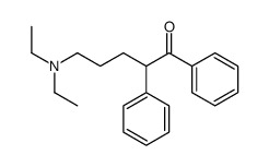 δ-Diethylamino-α-phenylvalerophenone structure