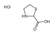 1,3-thiazolidine-2-carboxylic acid,hydrochloride结构式