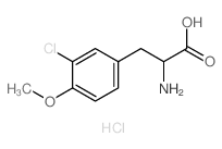 2-amino-3-(3-chloro-4-methoxy-phenyl)propanoic acid结构式
