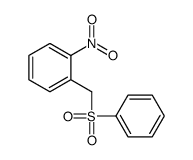 1-(benzenesulfonylmethyl)-2-nitrobenzene Structure