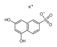 5,7-dihydroxy-naphthalene-2-sulfonic acid , potassium-salt Structure