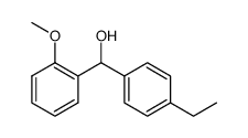 (4-ethylphenyl)-(2-methoxyphenyl)methanol结构式