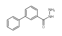 联苯-3-羧酸肼结构式