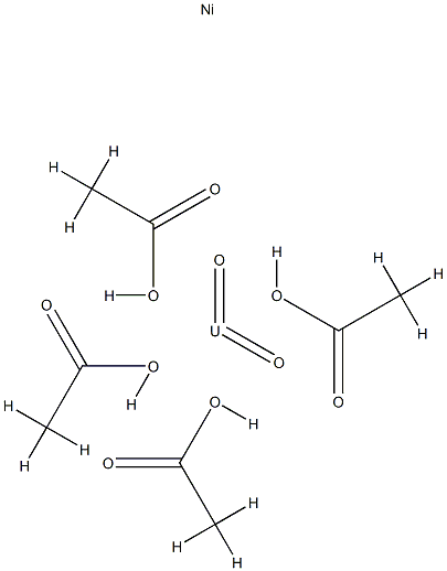nickel uranyl tetraacetate, of uranium depleted in uranium-235结构式