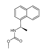 (R)-(+)-N-methoxycarbonyl-1-(1-naphthyl)ethylamine结构式