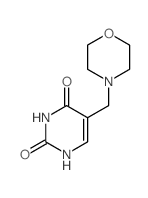 5-(4-Morpholinylmethyl)-2,4-pyrimidinediol结构式