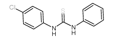 1-(4-氯苯基)-3-苯基-2-硫脲结构式