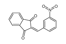 2-[(3-nitrophenyl)methylidene]indene-1,3-dione Structure