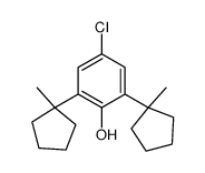 4-chloro-2,6-bis(1-methylcyclopentyl)phenol Structure