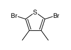 2,5-DIbromo-3,4-dimethyl-thiophene structure