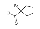 2-ethyl-2-bromo-butyryl chloride结构式