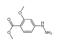 Benzoic acid, 4-hydrazino-2-methoxy-, methyl ester (9CI)结构式