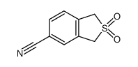 1,3-dihydrobenzo[c]thiophene-5-carbonitrile 2,2-dioxide Structure