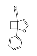1-Phenyl-2-oxabicyclo[3.2.0]hept-3-en-5-carbonitril结构式