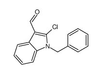 1-benzyl-2-chloroindole-3-carbaldehyde结构式